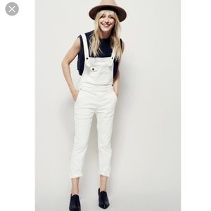 Trendy free people white overalls- Brand new conditions no tags